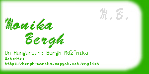 monika bergh business card